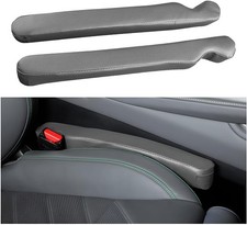 Car Seat Gap Filler, 2PCS Soft Foam Leather Vehicle Seat Crevice Blocker Stop