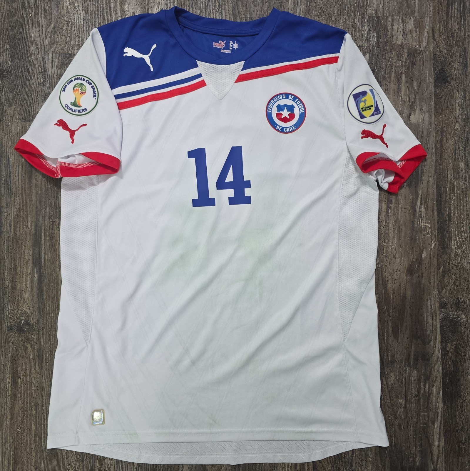 2011 Puma Chile Away Jersey Matias Fernandez Men L Copa World Cup Colo Colo