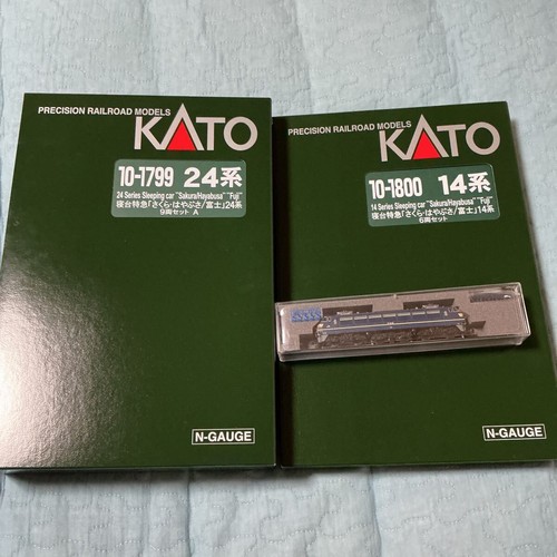 Juego de 9 coches KATO Sleeper Limited Express Sakura Hayabusa/Fuji serie 24 954843 | Condition: Used