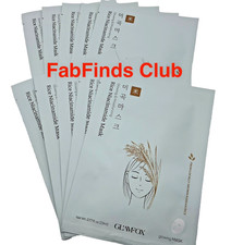 10pcs Korean GLAMFOX Rice Niacinamide Sheet Mask Glowing, Moisturizing Exp. 2028