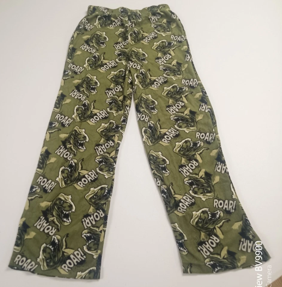 Faded Glory T-REX Roar! Pantalones de pijama para niños XL 14-16 ropa de dormir dinosaurio polar Foto 2 de 4