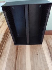 Vintage Alpha 60 CD Single Double Media Organizer Black Rigid Plastic