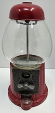 Vintage Red Gumball Machine 9&rdquo; with Glass Globe Made In TAIWAN