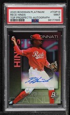 2020 Bowman Platinum Wal-Mart Top Prospects Rece Hinds PSA 9 MINT Auto 06yc