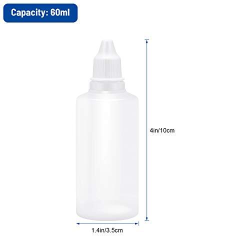 Plastic Dropping Bottles Vial of Liquid Eye Liquid Dropper, 60ml, 12 pack - Picture 3 of 7