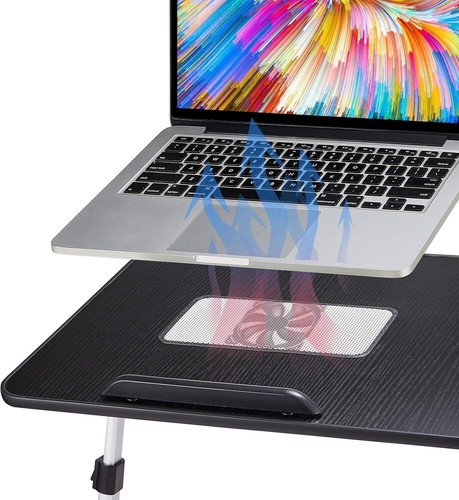 Adjustable Lap Desk with Cooling Fan - Perfect for Work and Leisure Activities - Picture 6 of 9