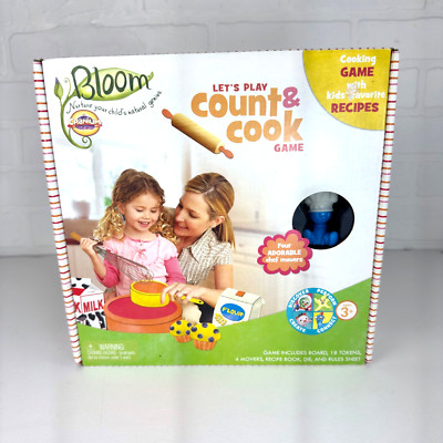Bloom By Cranium  Let's Play, Count & Cook Game  Ages 3+ NOS NEW Rare Vtg 2008