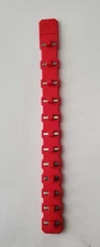 Snap On Tools RED 1/4" Drive Sockets Holder Organizer 1 piece item Flex Rail NEW