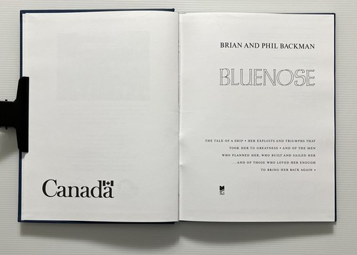 Bluenose by Brian and Phil Backman Nova Scotian Fishing Schooner HC DJ 1997 - Picture 6 of 15