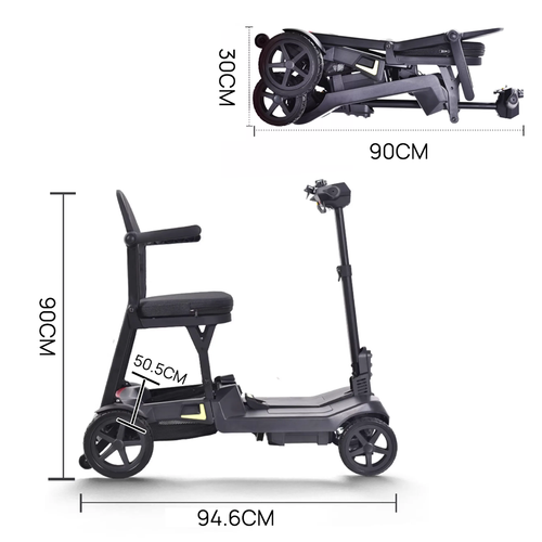 16KG Portable Electric Mobility Scooter Lithium Motorised Folding w/ Basket New - Picture 2 of 17