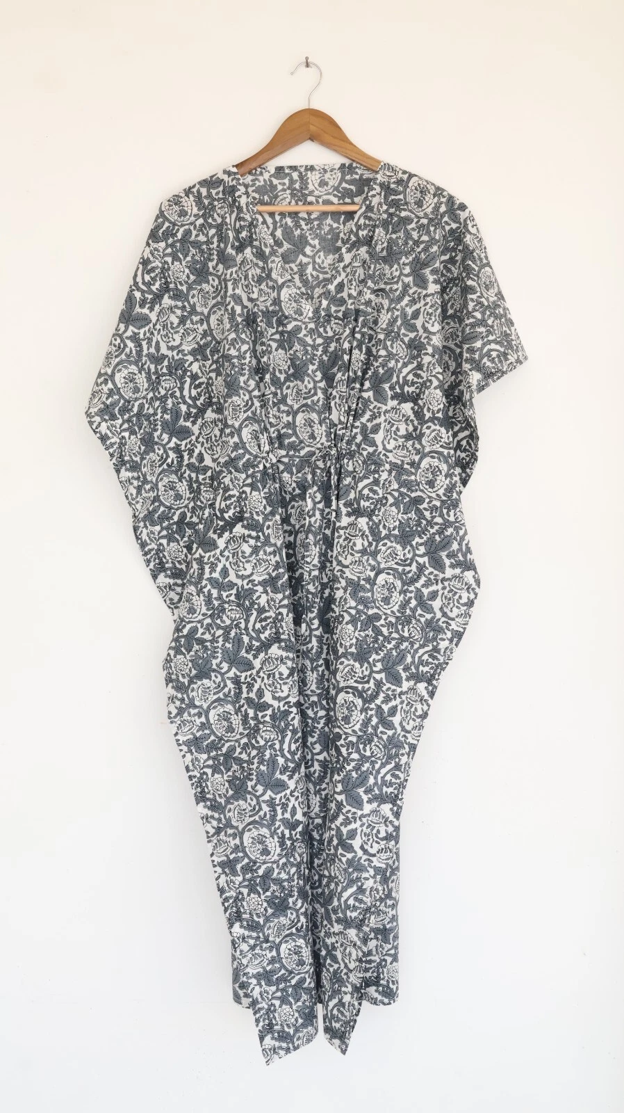 Style Block print Floral Printed Casual Wear Kaftan For Women Soft cotton Kaftan