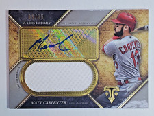 Matt Carpenter 2017 Topps Triple Threads Unity Jumbo Jersey 69/75 Autograph Auto