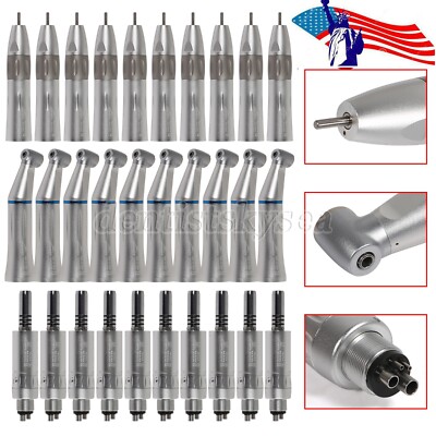 Dental Slow Speed Handpiece Inner Water Contra Angle/ Straight/ Air Motor 4-Hole
