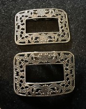Estate Antique Musi Shoe Clips Pair
