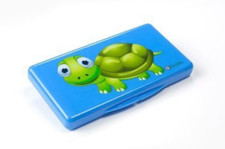 The Wipebox by Uber Mom, Designer Wipe Case for Travel Blue Turtle 