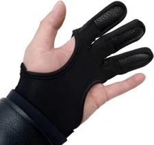 PMZ Archery Cowhide Finger Guard Protector Thumb Ring for Traditional Bow