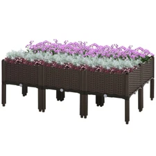 6pcs Raised Garden Bed Flower Bed