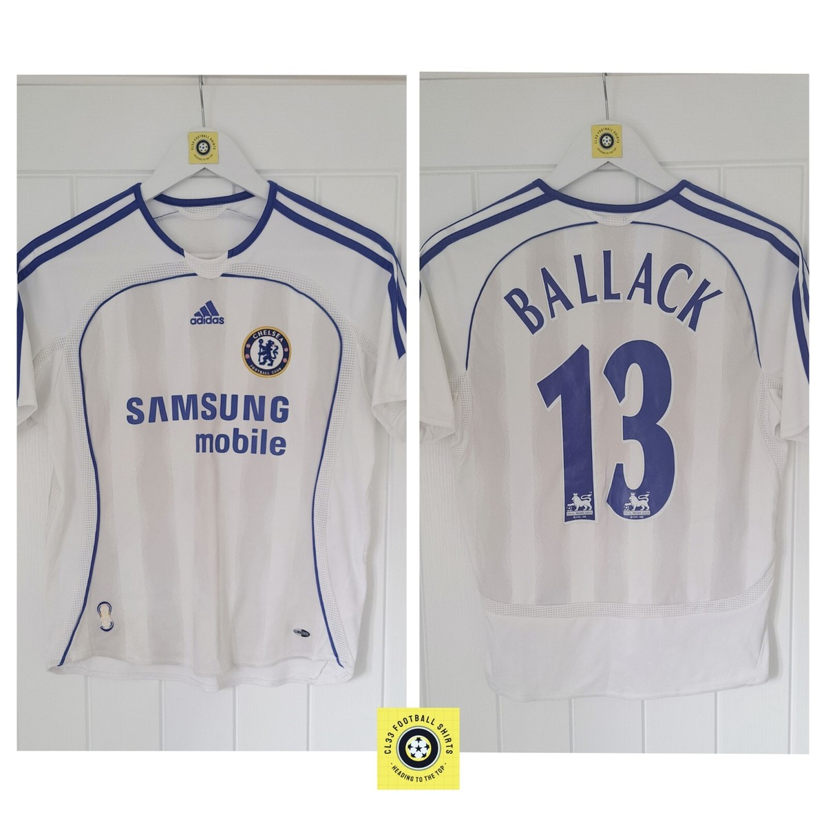 Chelsea Away Third Football Shirt 2006/07 Micheal Ballack