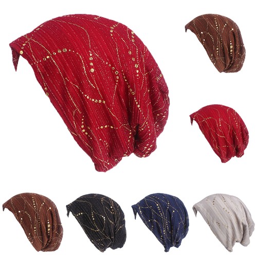 Women Men Beanie Night Sleep Cap Satin Bonnet Cancer Hat Bonnet Hair Loss Beanie - Picture 4 of 73