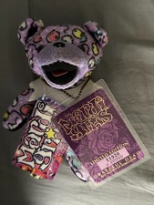 Grateful Dead Beanie Bear Mardi Gras Limited Edition Liquid Blue 11920 of 20000