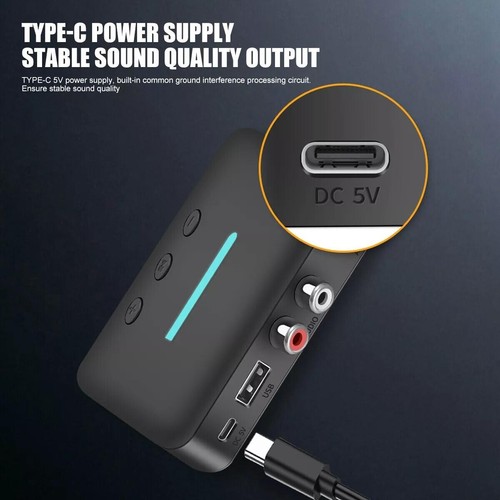 Bluetooth 5.4 Wireless Receiver NFC 3.5mm Jack AUX to 2 RCA Audio Stereo Adapter - 第 13/22 張圖片