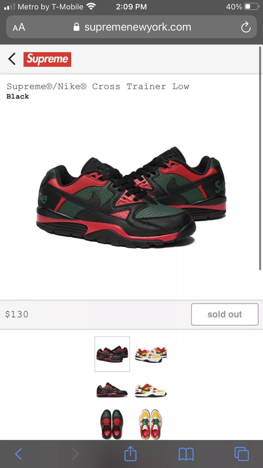 chaussures supreme