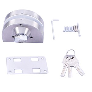 B Blesiya Zinc Alloy Glass Display Case Showcase Sliding Glass Cabinet Door Lock