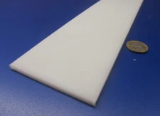 Hdpe White Bar 3/16" (.188") Thick x 3.00" Wide x 24" Long, 4 Pcs, 8 Ft Total