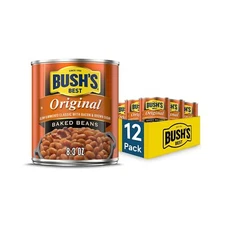 BUSH'S Original Baked Beans 8.3 Ounce Pack of 12 Gluten Free High Fiber