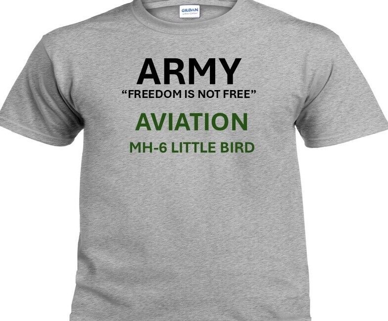 UH-60 BLACK HAWK*ARMY AVIATION*FREEDOM*PT INDIVIDUAL SHIRT