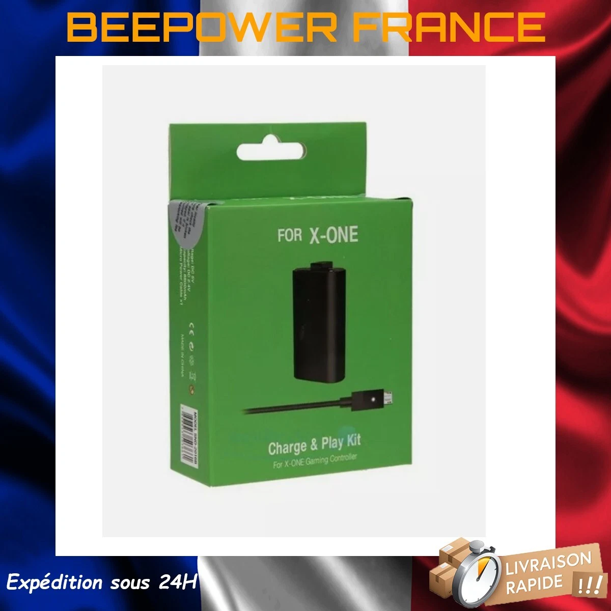 Pack Batterie Rechargeable + Câble Pour Manette Xbox One - Neuf