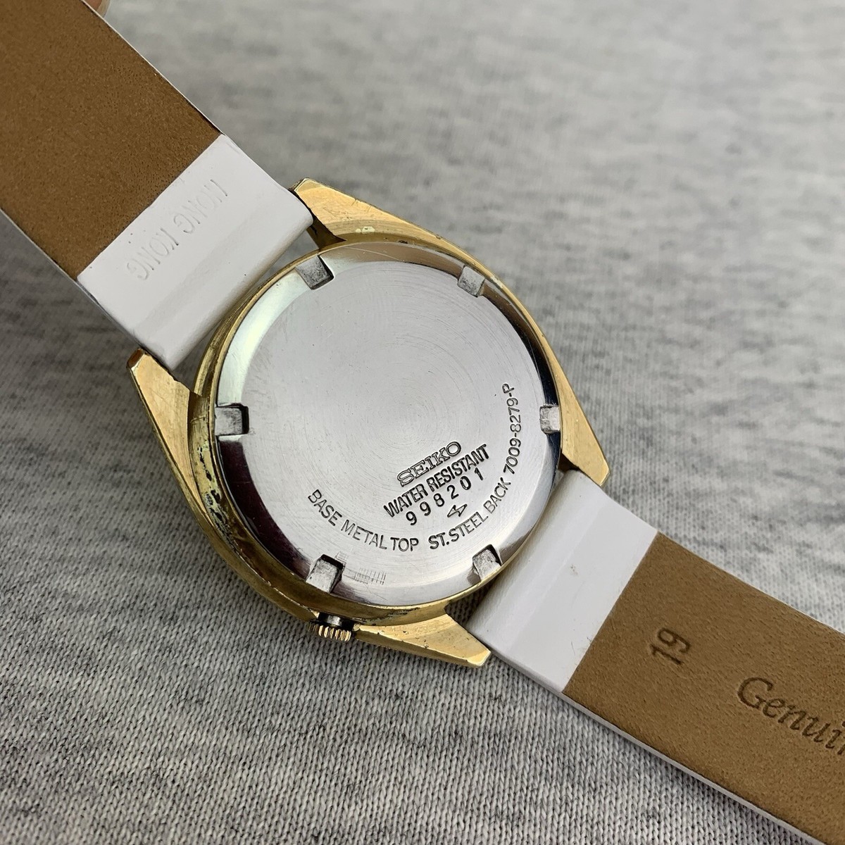 VTG Seiko Automatic Watch Men 1979 Day Date Linen Dial New