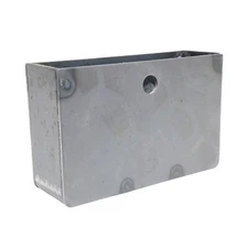 4" V Groove Wheel Cover Steel Box - For Driveway Sliding Gates