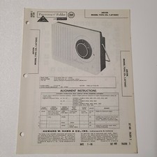 SAMS PHOTOFACT SERVICE MANUAL 469-3 ARVIN RADIO MODEL 7595 1.47200