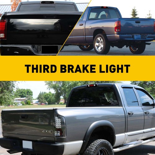 For 2002-2009 Dodge RAM 1500 2500 3500 Smoked 3rd LED Third Brake Cargo Light - Picture 4 of 10