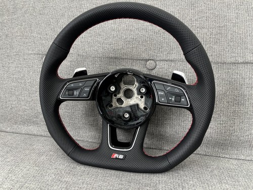 Genuine Audi RS5 Flat Bottom Steering Wheel S4 S5 RS4 RS5 B9 F5 S1 S3 RS3 Q2 SQ - Picture 9 of 12