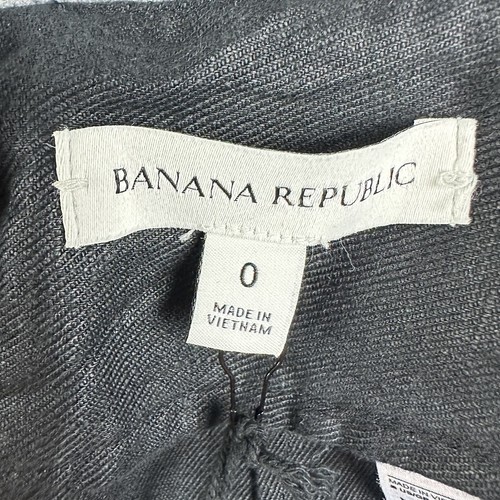 Banana Republic europäische Flachs Leinen Hose Damen 0 hoher Bund Volumen weites Bein NEU - Bild 14 von 19