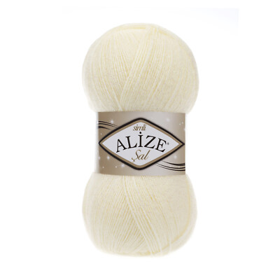 (29,90  /kg) Neu 100g Alize Sal Sim - Acrylgarn mit Glitzer NEU