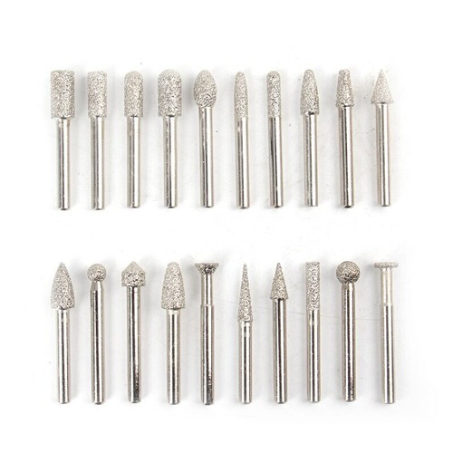 20 DIAMANT FRÄSERSET Kugelfräser 6mm Schaft Kugel Schleifstift für Marmor Stein - Bild 3 von 12