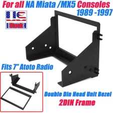 Double Din Head Unit Bezel 2DIN Frame For 1989-97 Mazda Miata NA  Fits 7" Radio