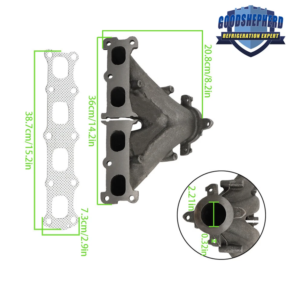 Colector de escape con junta para Jeep Patriot 2007-2017 2,0 L L4 y 2,4 L L4 674-985 Foto 4 de 4