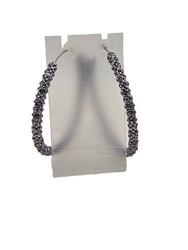 Anthropologie Nadri crystal lobe hoop earrings NEW | eBay Anthropologie Nadri crystal lobe hoop earrings NEW main image 0
