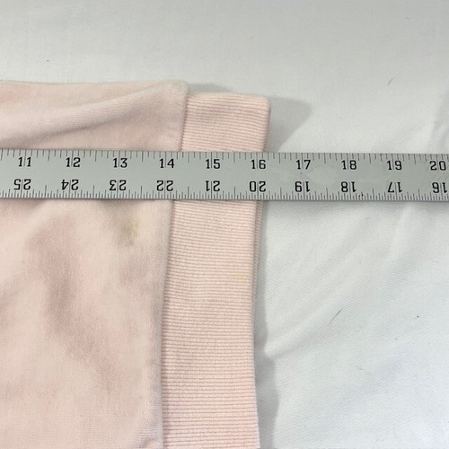 Juicy Couture Rhinestone Studded Pink Velour Hoodie Girls Size 7 - Picture 6 of 7