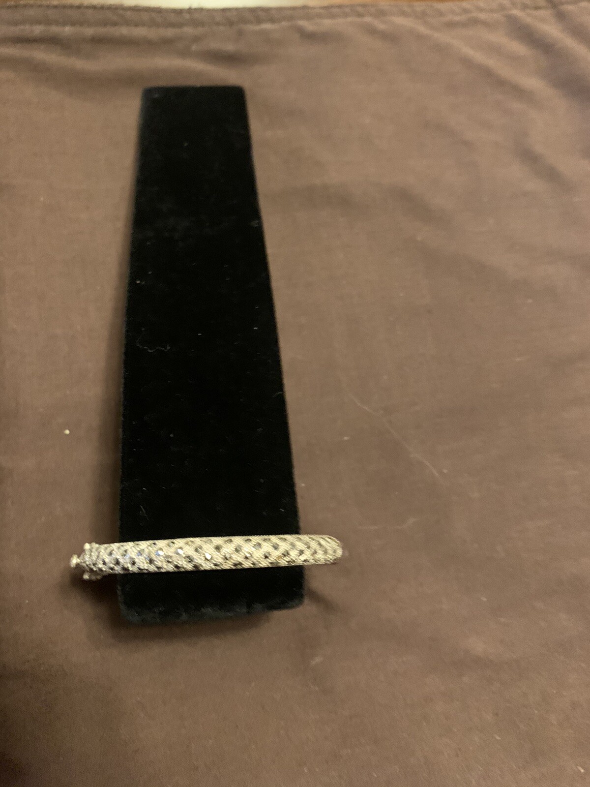 Sterling Hinged Marcasite Bangle - image 4