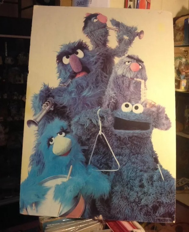 Blue Sesame Street カーミット ポスター セサミストリートポスター&プリントデザイン・印刷 │ Zazzle JP