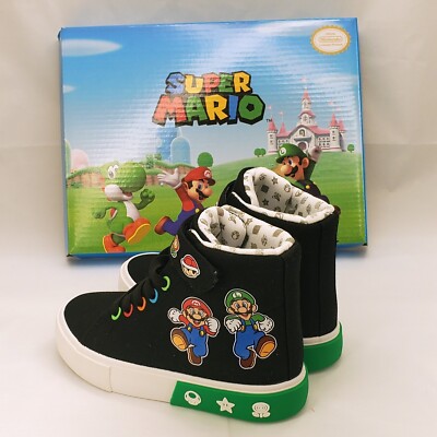 NintendoSwitchマリオオデッセイ5/2 NINTENDO Super Mario SNEAKERS HIGHTOPS Size 2 SHOES Official