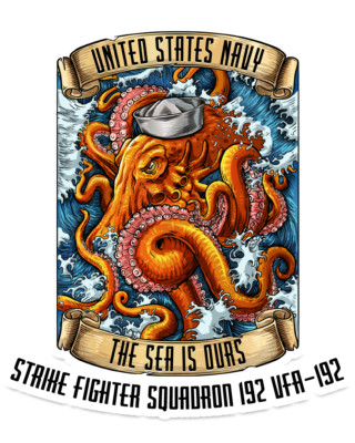 US Navy Strike Fighter Squadron 192 VFA-192 Military Vinyl Decal ...