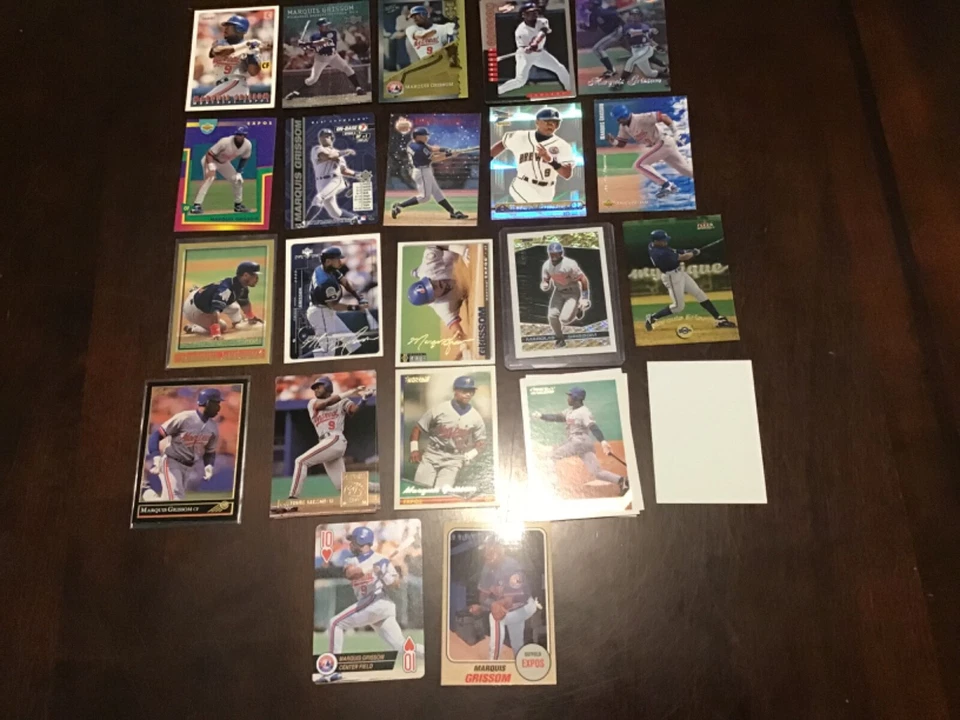 MARQUIS GRISSOM Oddball Insert & Regular issue Baseball EXPOS YOU CHOOSE - Image 2 of 4