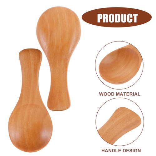 10 Stück Holz Bonbonlöffel kleine Schaufeln wiederverwendbar Holzlöffel kleiner Löffel Tee - Bild 9 von 11