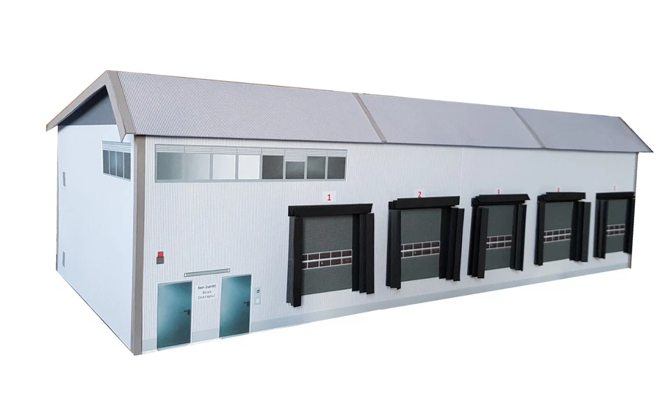 1:50 Logistics Centre Cardboard Model Kit - Image 3 of 4